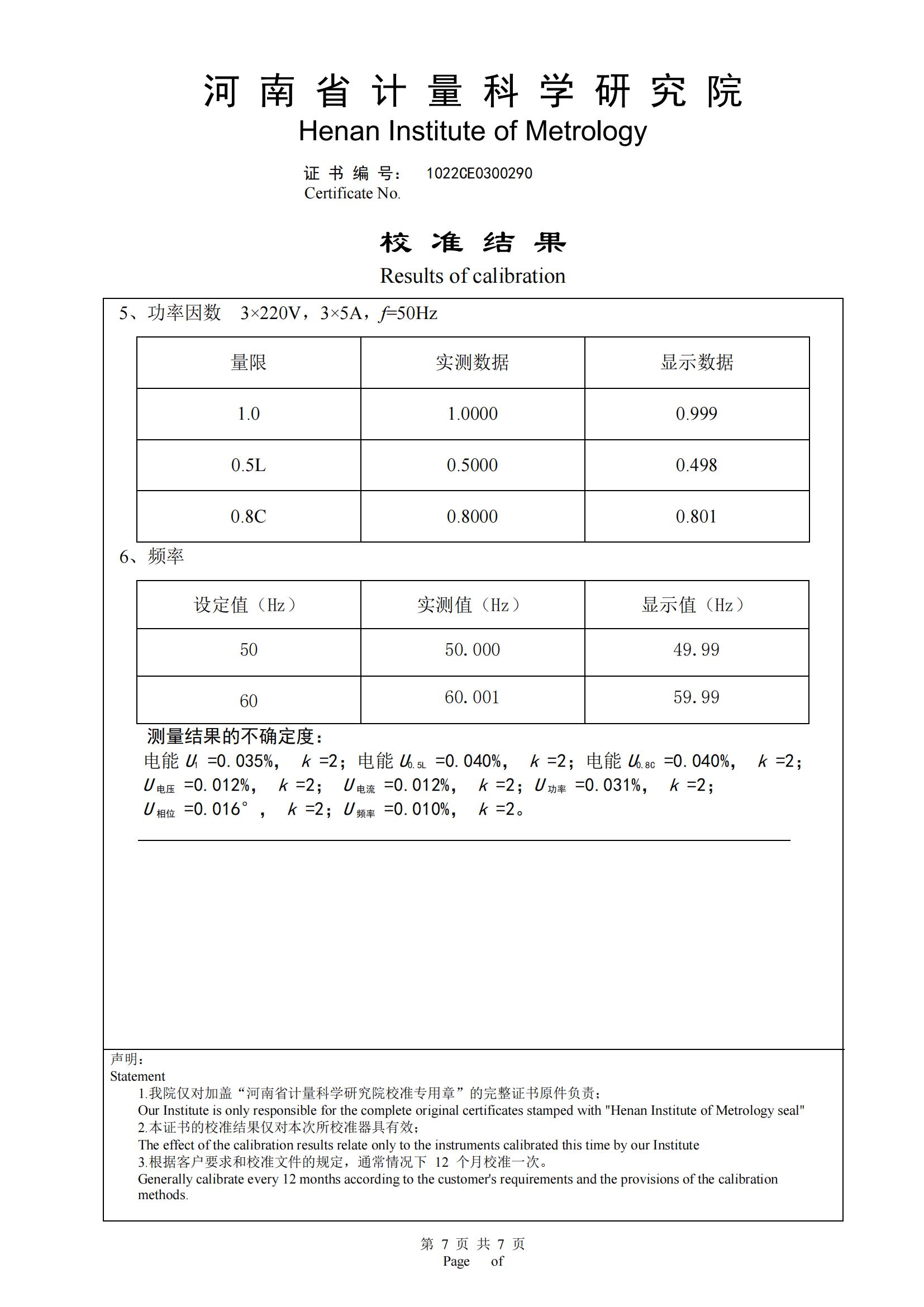 校準證書(圖7)